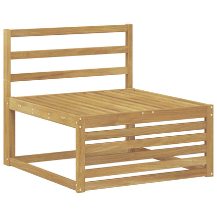 Udendørs Mellem Sofa Massivt Akacietræ Hvid 83 x 79 x 73 cm