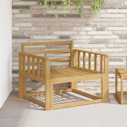Armlæn Modul 2 stk. Hvid 80 x 6 x 61 cm Massivt Akacietræ