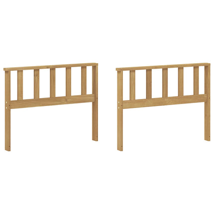 Armlæn Modul 2 pcs Hvid 80 x 6 x 61 cm Massivt Akacietræ