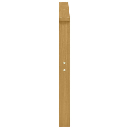 Armlæn Modul 2 stk. Hvid 80 x 6 x 61 cm Massivt Akacietræ