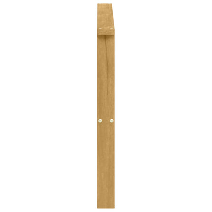 Armlænsmodul 2 pcs Hvid 80 x 6 x 61 cm Massivt Akacietræ