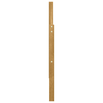 Armlænsmodul 2 pcs Hvid 79 x 4 x 73 cm Massivt Akacietræ