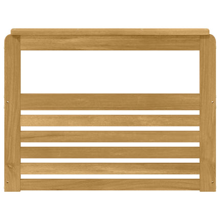 Armlænsmodul 2 pcs Hvid 79 x 6 x 61 cm Massivt Akacietræ