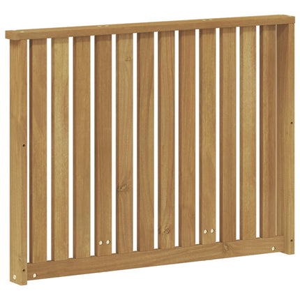Armlænsmodul 2 pcs Hvid 80 x 6 x 61 cm Massivt Akacietræ