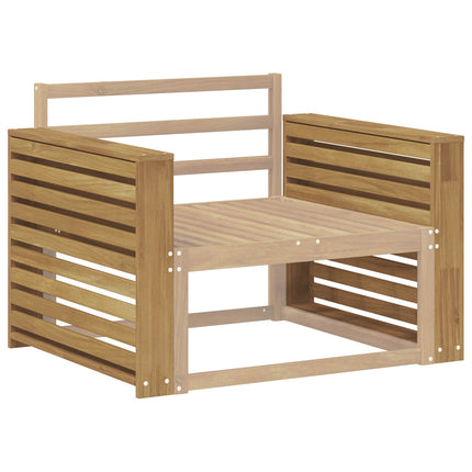 Armlænsmodul 2 pcs Hvid 78,5 x 10 x 61 cm Massivt Akacietræ