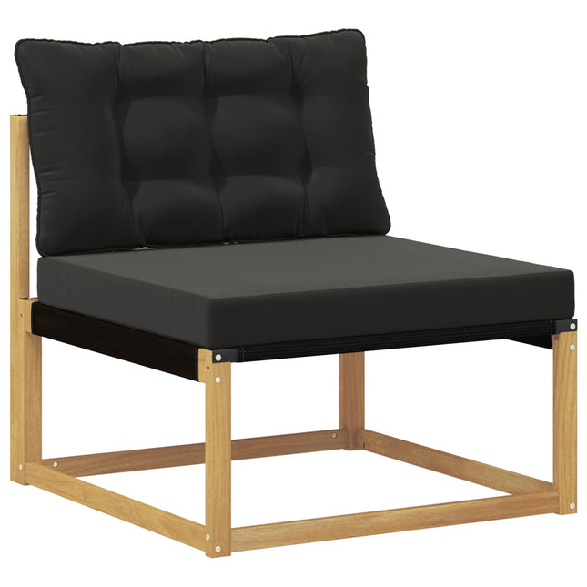 Udendørs Mellem Sofa med pude Hvid 79 x 83 x 73 cm stål