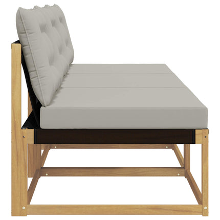 Udendørs Mellem Sofa Massivt Akacietræ Hvid
