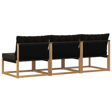 Udendørs Mellem Sofa Massivt Akacietræ Hvid