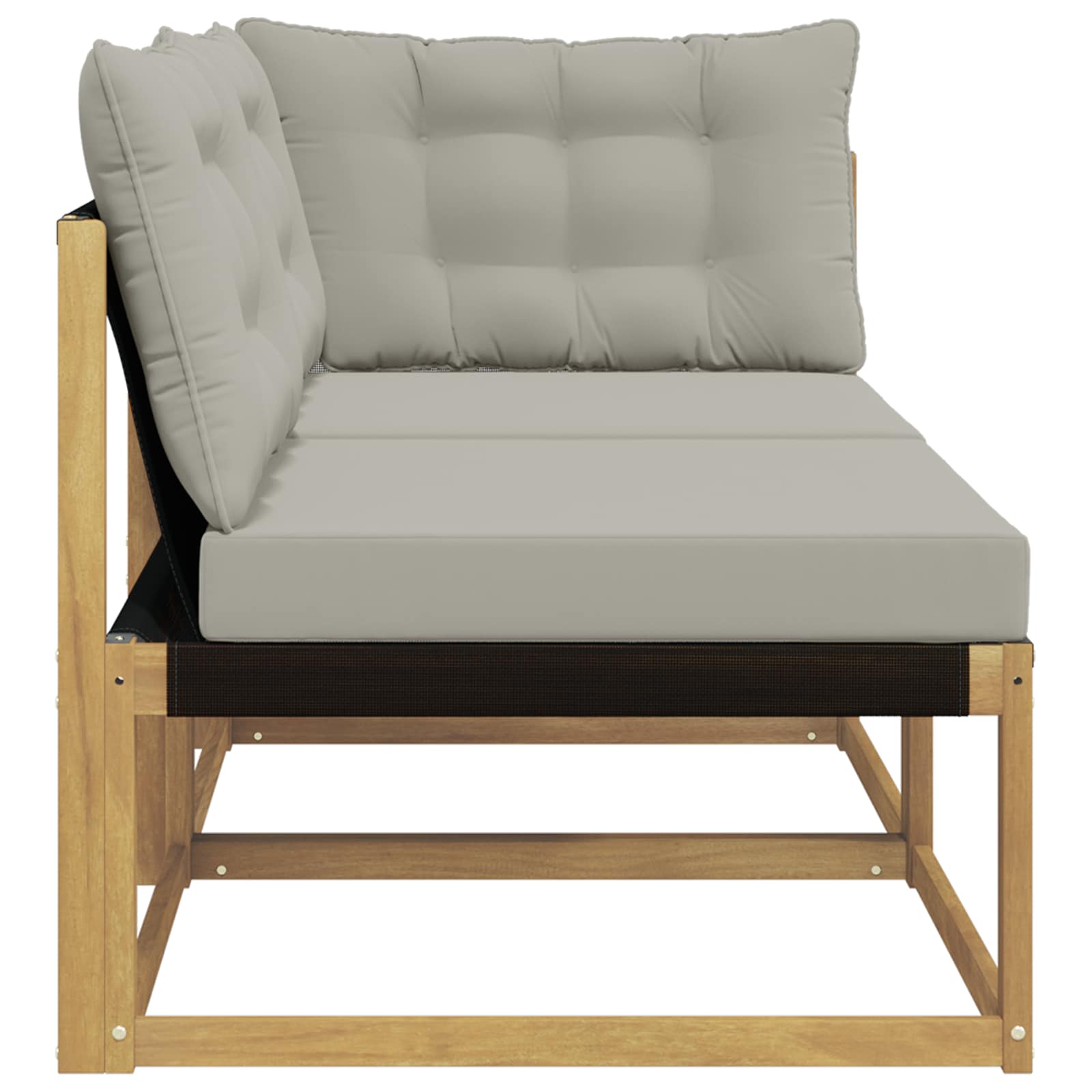 Sektionel sofa enheder med pude Hvid 162,5 x 83 x 73 cm