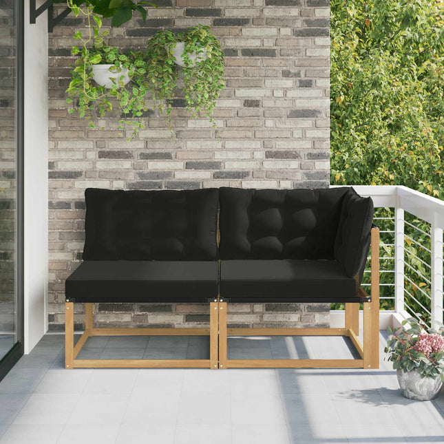 Sektionel sofa enheder med pude Hvid 162,5 x 83 x 73 cm
