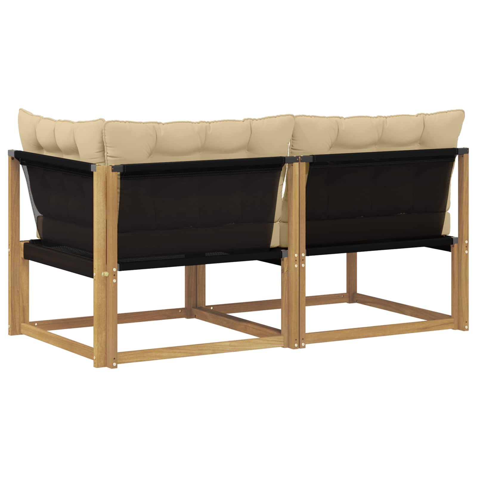Sektionel sofa enheder med pude Hvid 162,5 x 83 x 73 cm