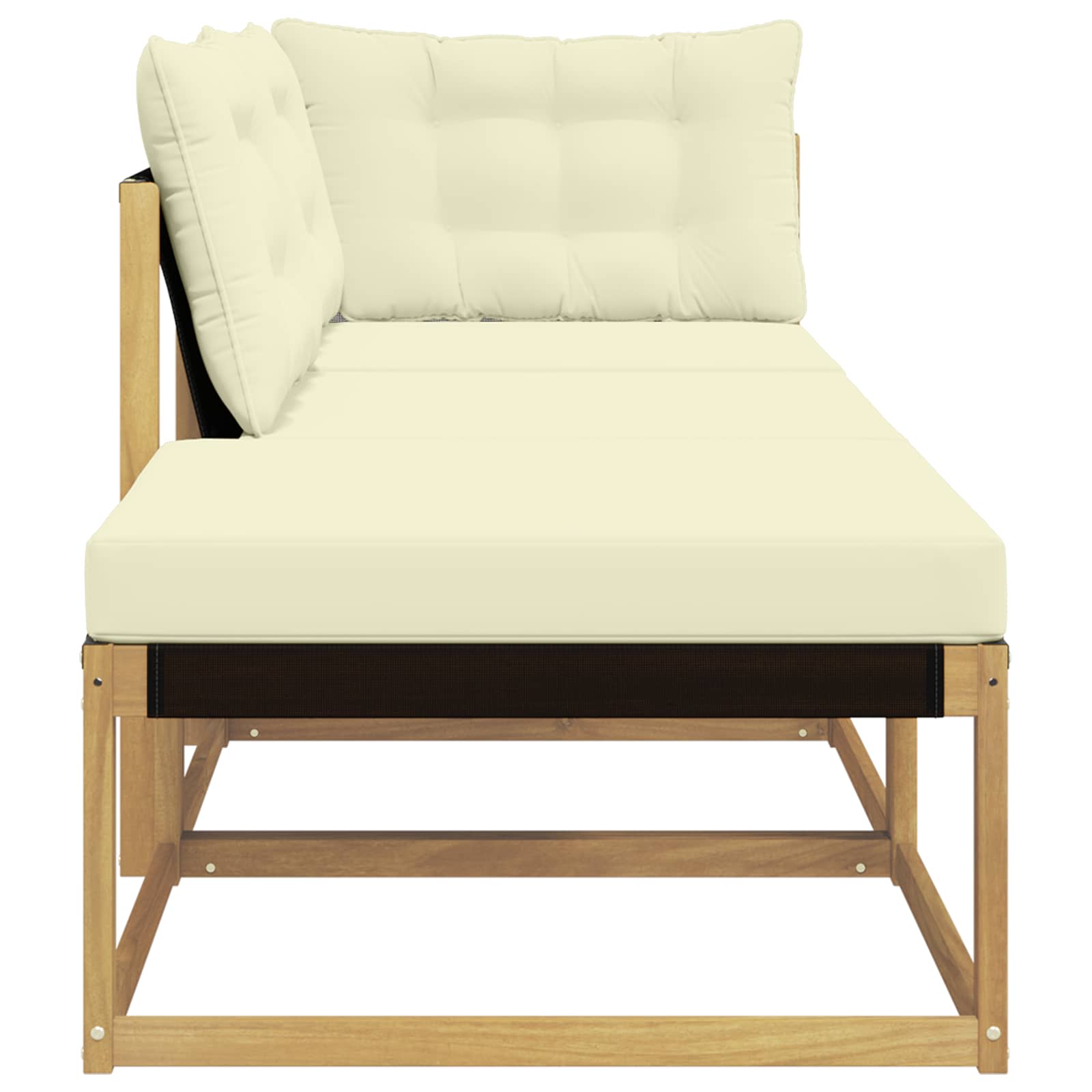 Sektionel sofa enheder med pude Hvid 241,5 x 83 x 73 cm