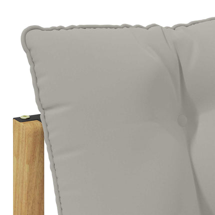 Udendørs sofagruppe med pude Hvid og lysegrå 241,5 x 83 x 73 cm