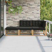 Sektionel sofa enheder med pude Hvid 241,5 x 83 x 73 cm