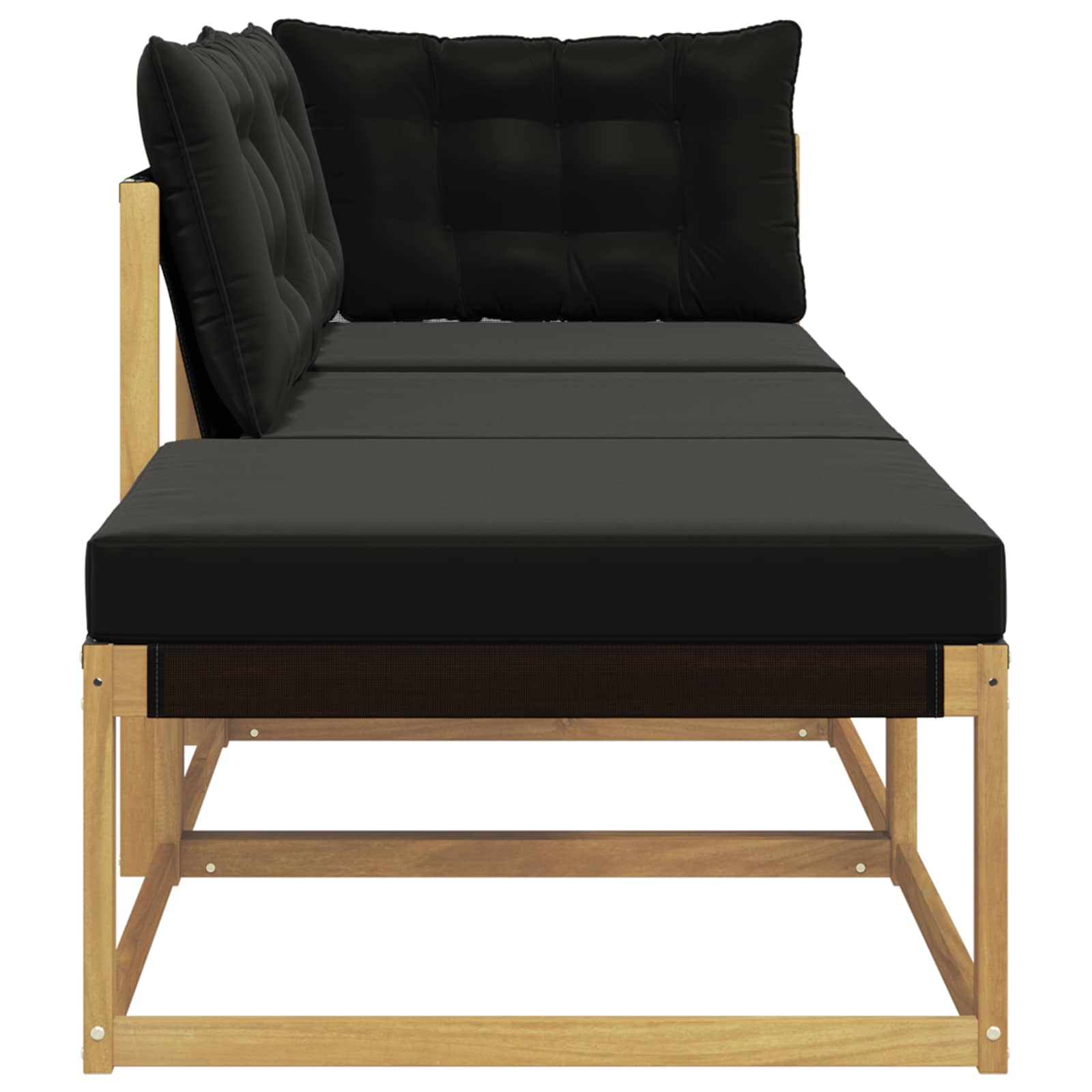 Sektionel sofa enheder med pude Hvid 241,5 x 83 x 73 cm