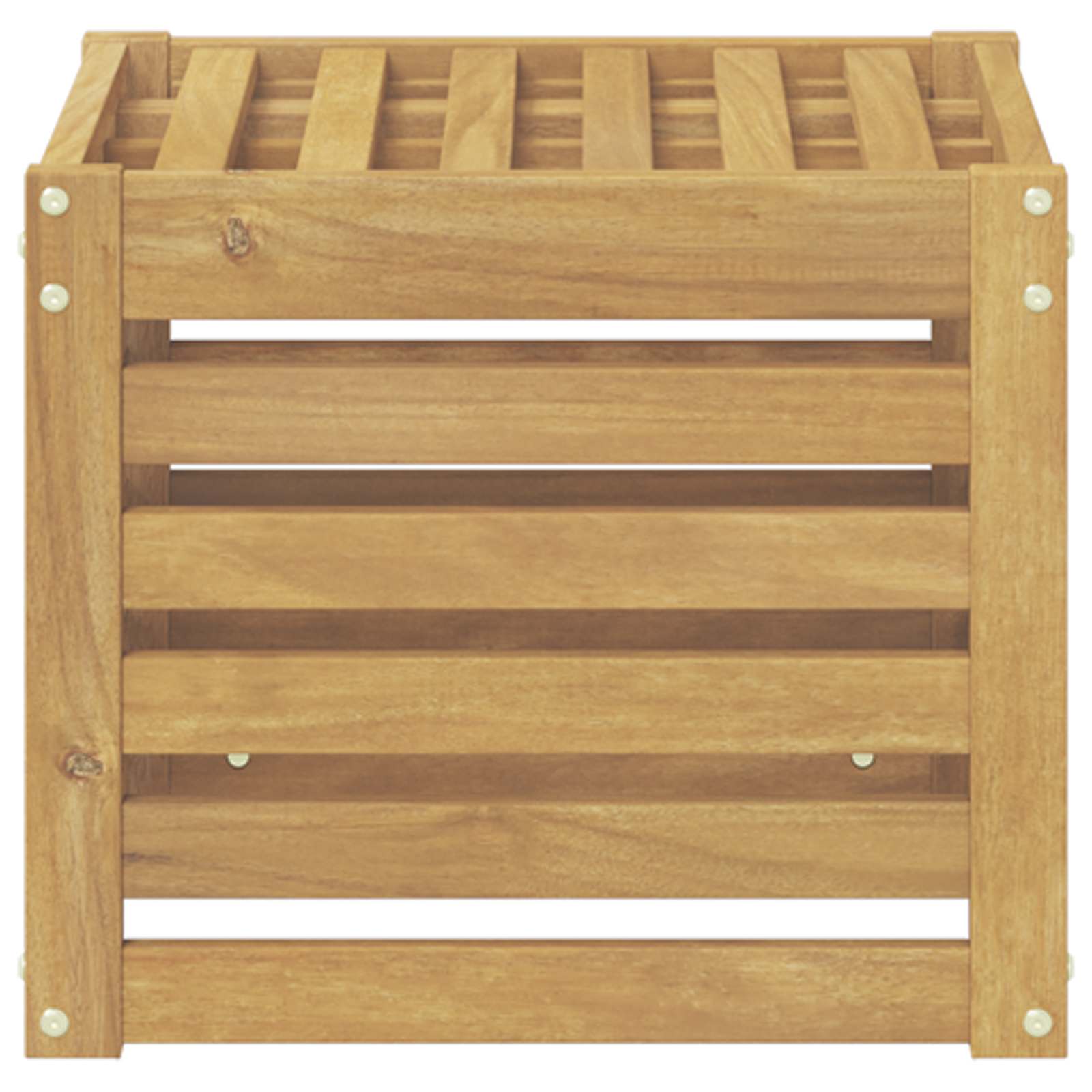 Udendørs sofagruppe Hvid 35 x 38 x 37 cm Massivt Akacietræ