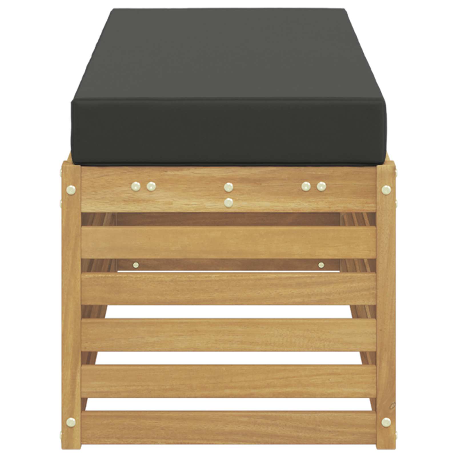 Udendørs sofagruppe Hvid og antracit 115 x 43 x 45 cm