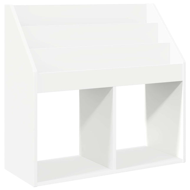 Børnebogreol Hvid 72,5 x 29,5 x 69 cm Konstrueret træ