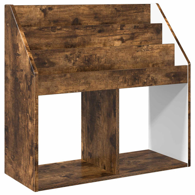 Børnebogreol Røget eg 72,5 x 29,5 x 69 cm Konstrueret træ