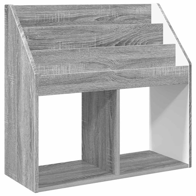 Børnebogreol Grå Sonoma 72,5 x 29,5 x 69 cm Konstrueret træ