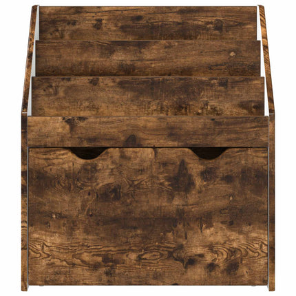 Børnebogreol Røget eg 60 x 29,5 x 69 cm Konstrueret træ