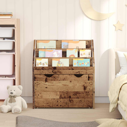 Børnebogreol Gammelt træ 60 x 29,5 x 69 cm Konstrueret træ