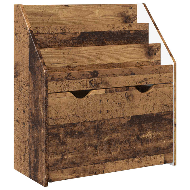 Børnebogreol Gammelt træ 60 x 29,5 x 69 cm Konstrueret træ