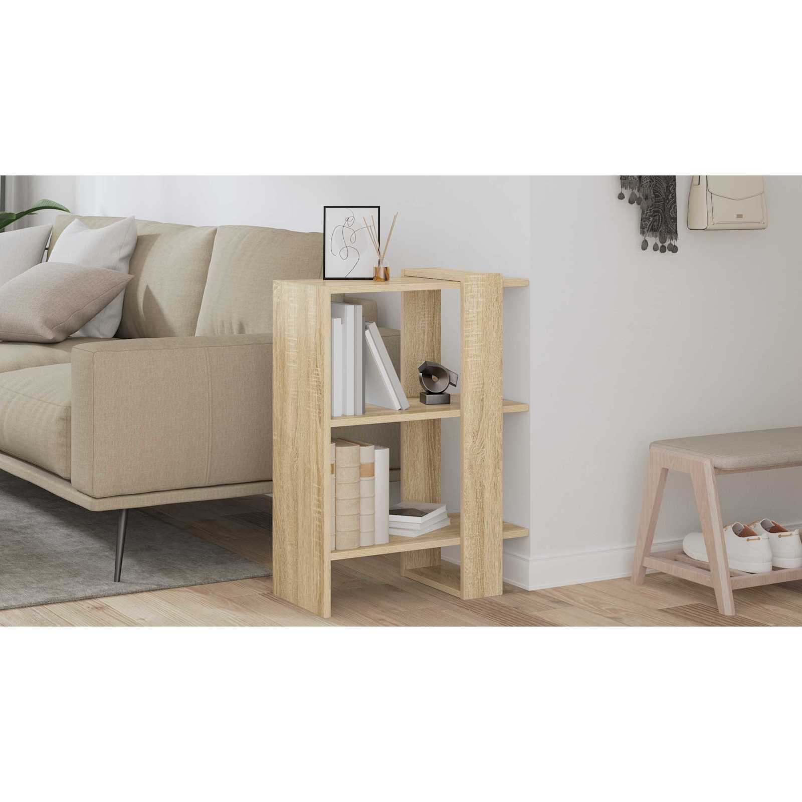 Bogreol Sonoma eg 52 x 25 x 71,5 cm Konstrueret træ