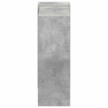 Bogreol 2 niveauer 52 x 25 x 71,5 cm Konstrueret træ Beton Grå