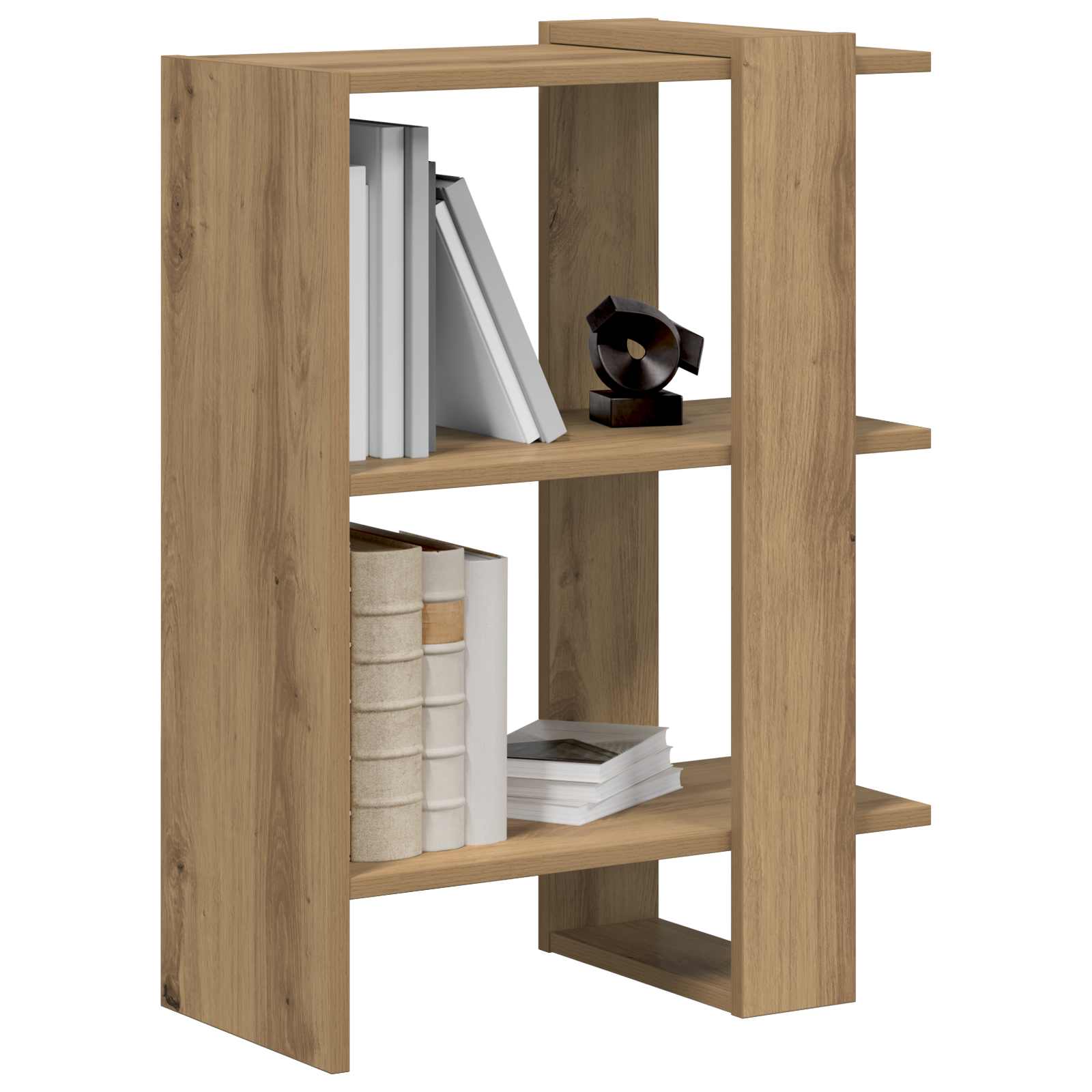 Bogreol Artisan Egetræ 52 x 25 x 71,5 cm Konstrueret træ billede