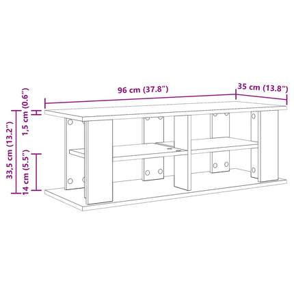 TV stand Beton Grå 96 x 35 x 33,5 cm