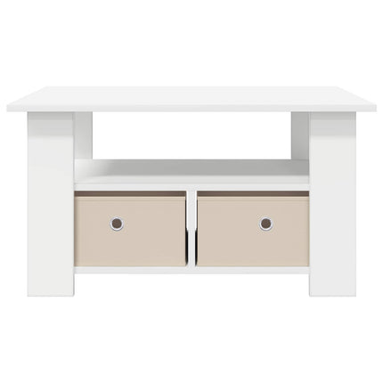 Sofabord Hvid 77 x 55 x 42 cm Konstrueret træ