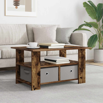 Sofabord Røget eg 77 x 55 x 42 cm Konstrueret træ