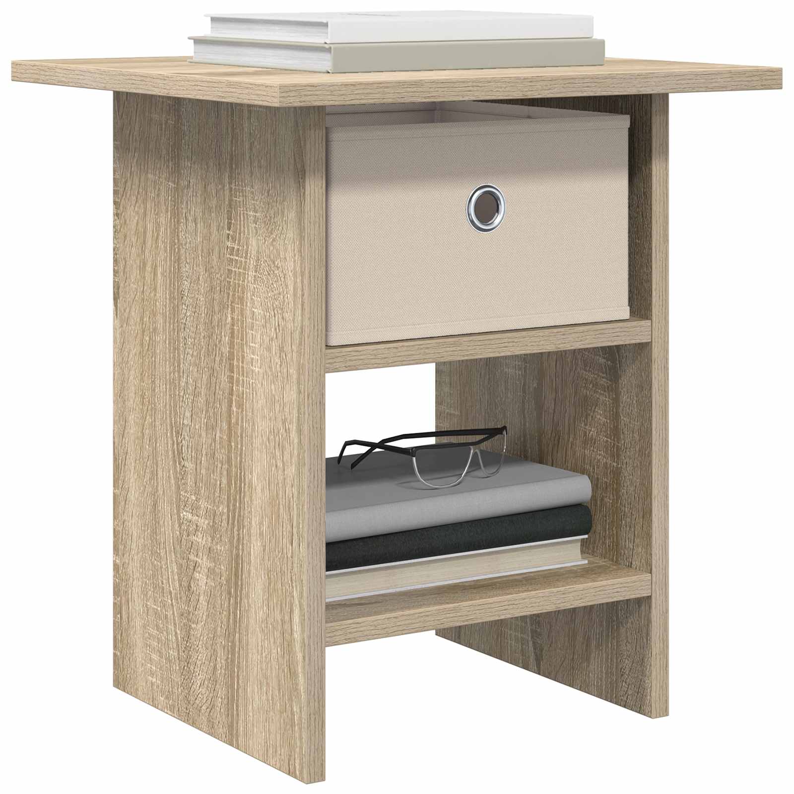 Sengebord med skuffe Sonoma eg 41 x 40 x 45 cm Konstrueret træ