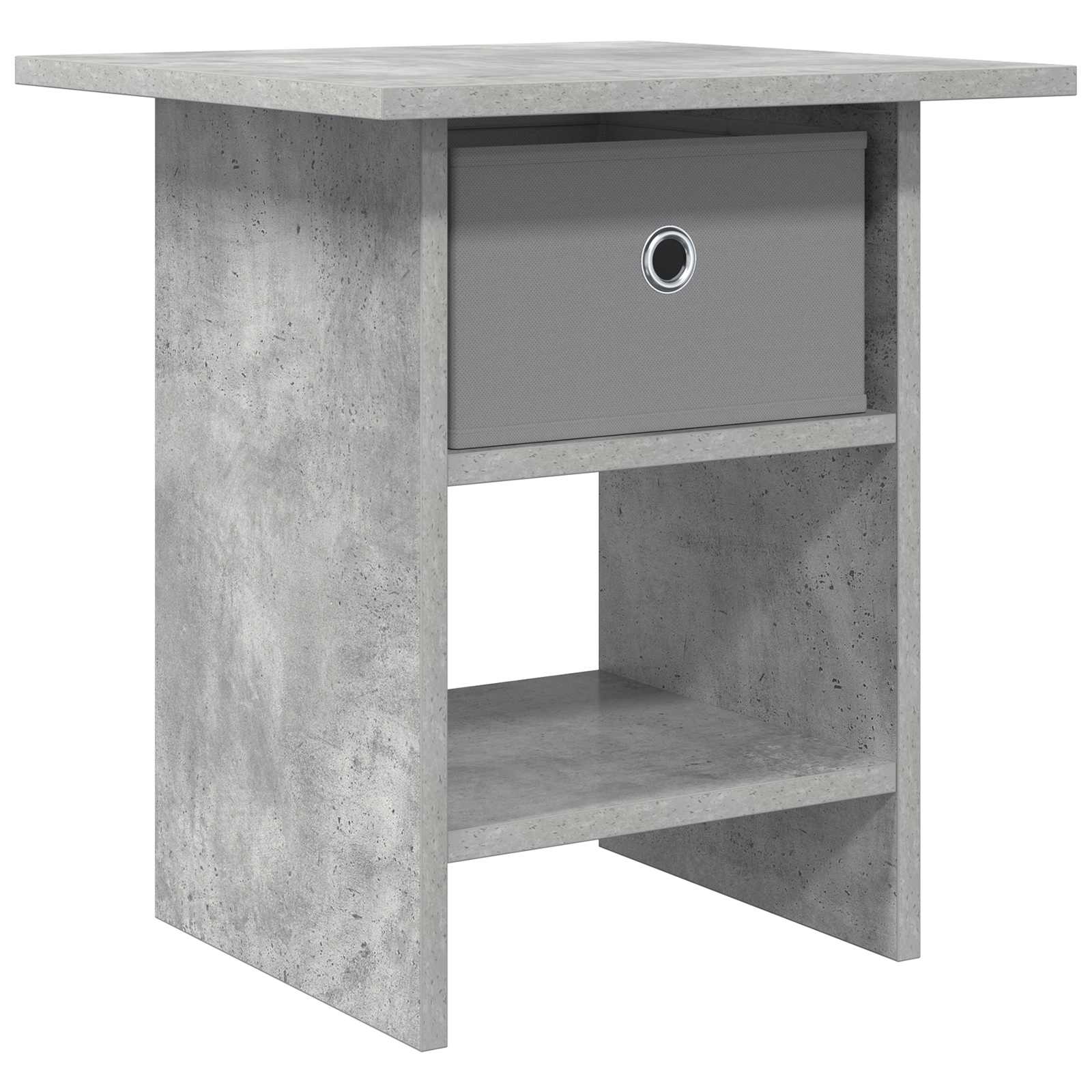Sengebord med skuffe Beton Grå 41 x 40 x 45 cm Konstrueret træ