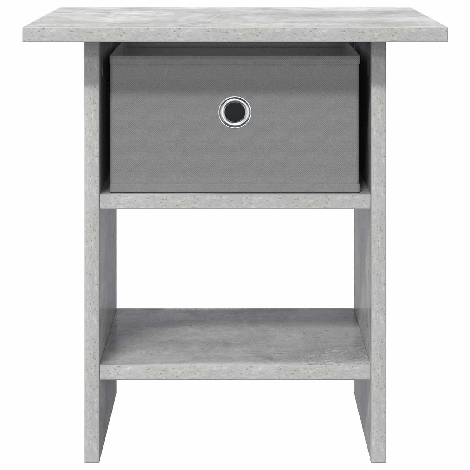 Sengebord med skuffe Beton Grå 41 x 40 x 45 cm Konstrueret træ