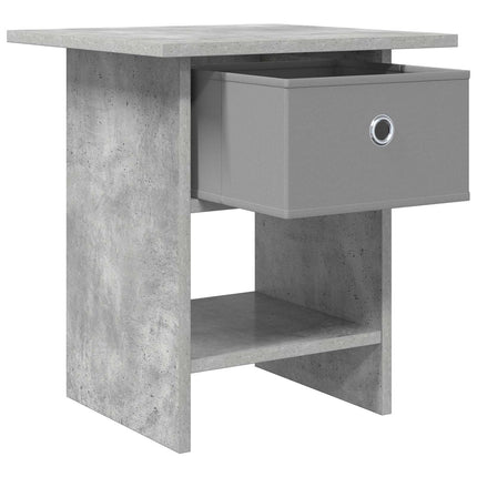 Sengebord 2 stk. Beton Grå 41 x 40 x 45 cm Konstrueret træ