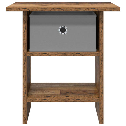 Sengebord 2 stk. Gammelt træ 41 x 40 x 45 cm Konstrueret træ