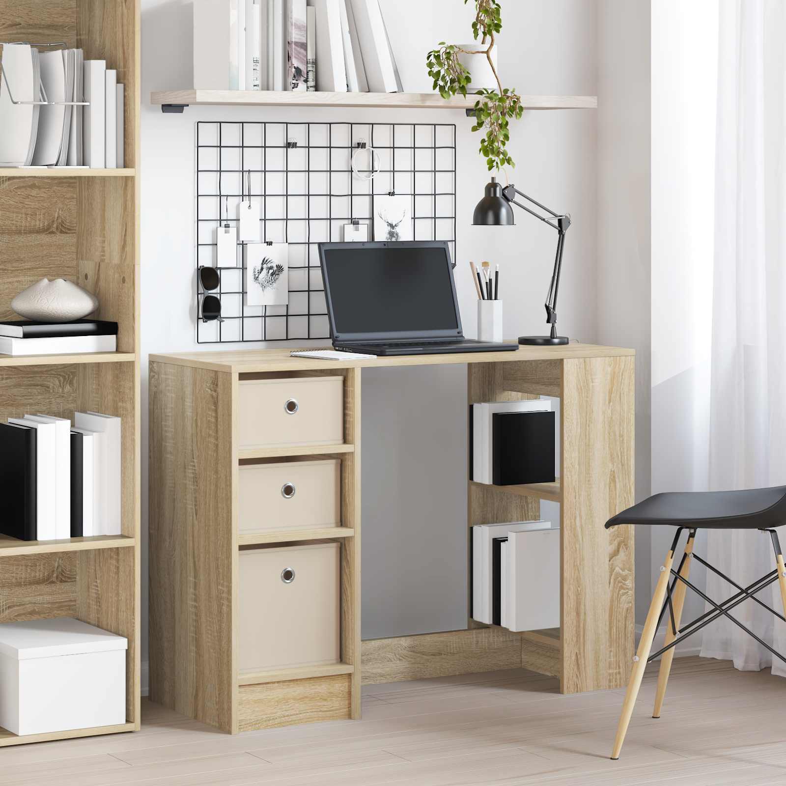 Bord med skuffe Sonoma eg 100 x 40 x 75 cm Konstrueret træ