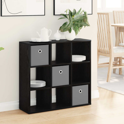 Sideboard med skuffe Sort eg 73,5 x 24 x 69,5 cm