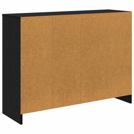 Sideboard med skuffe Sort eg 102 x 32 x 73,5 cm