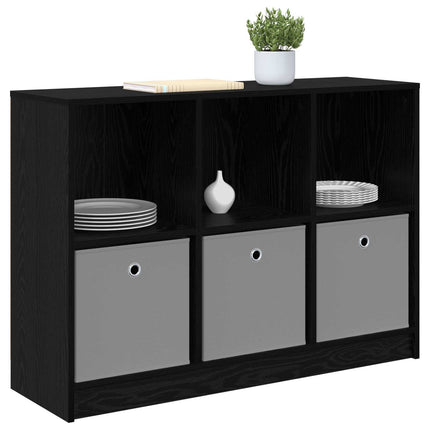 Sideboard med skuffe Sort eg 102 x 32 x 73,5 cm