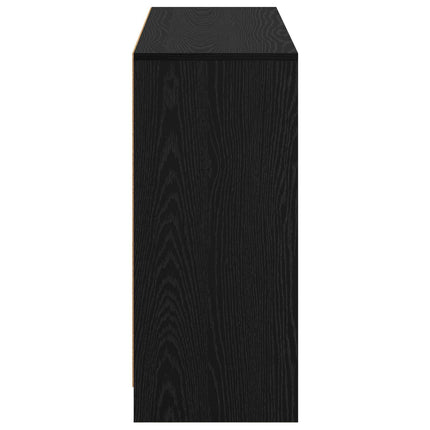 Sideboard med skuffe Sort eg 102 x 32 x 73,5 cm