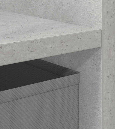 Sengebord 2 stk. Beton Grå 30,5 x 27 x 59,5 cm Konstrueret træ