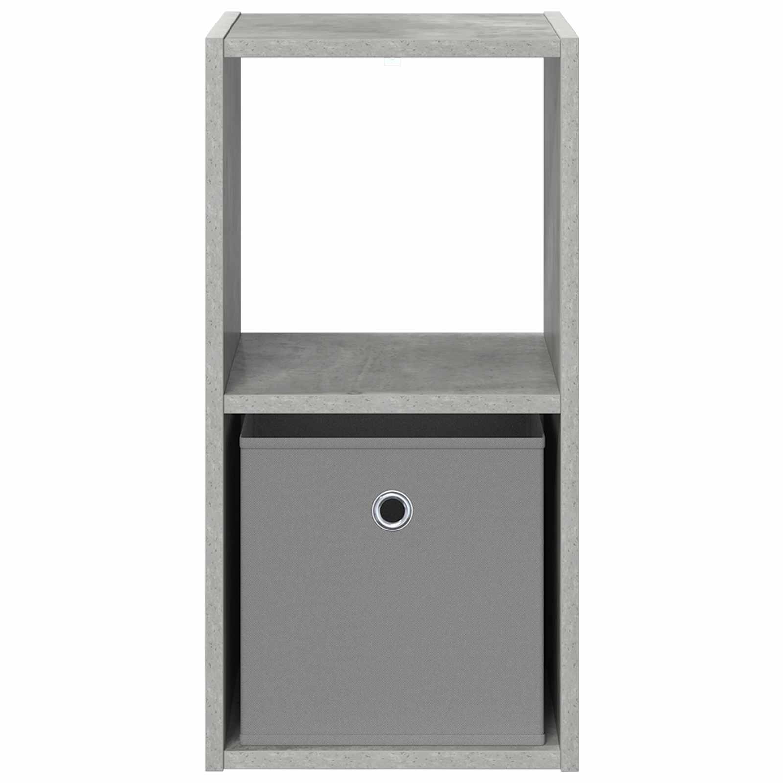 Sengebord 2 pcs Beton Grå 30,5 x 27 x 59,5 cm Konstrueret træ