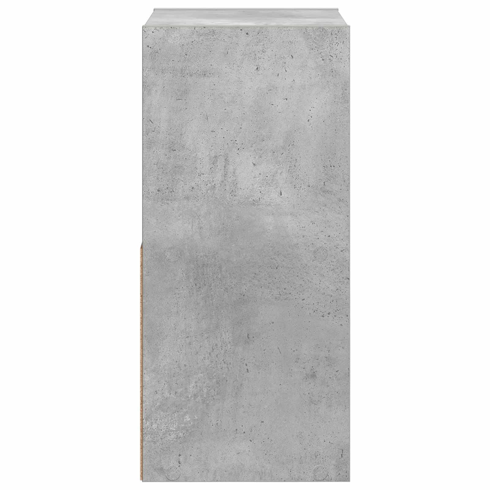 Sengebord 2 pcs Beton Grå 30,5 x 27 x 59,5 cm Konstrueret træ