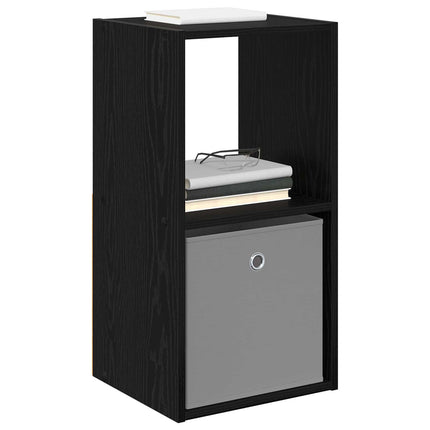 Sengebord 2 stk. Sort eg 35 x 32 x 68,5 cm Konstrueret træ