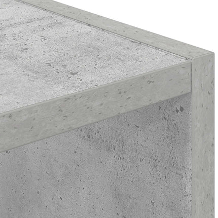 Sengebord 2 stk. Beton Grå 35 x 32 x 68,5 cm Konstrueret træ