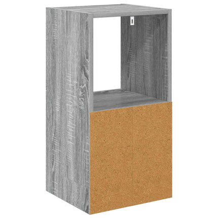 Sengebord 2 stk. Grå Sonoma 35 x 32 x 68,5 cm Konstrueret træ