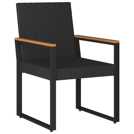 Have møbel sæt 3 stk. Sort og turkis polyrattan